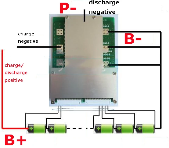 16S 80A версия D LiFePO4 BMS/PCM/PCB плата защиты батареи для 16 пакетов 18650 батарея с балансом |