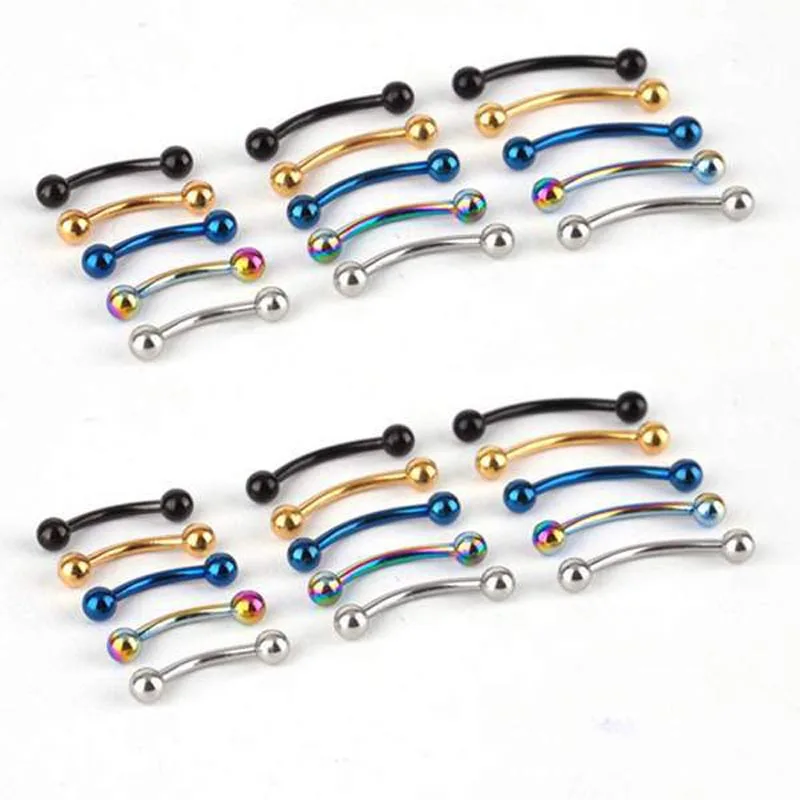 Pinksee 10pcs Stainless Steel Barbell Ball Curved Eyebrow Rings Bar Tragus Ear Piercing Body Jewelry Wholesale пирсинг
Pinksee 10pcs Stainless Steel Barbell Ball Curved Eyebrow Rings Bar Tragus Ear Piercing Body Jewelry Wholesale пирсинг