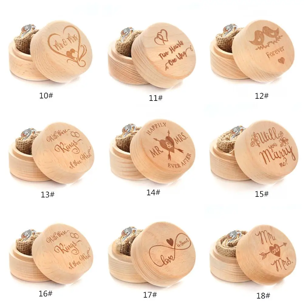 HobbyLane 18 Styles Creative Wooden Marriage Ring Box Holder Wedding Ring Case Wedding Commemorative Ring Storage Box
HobbyLane 18 Styles Creative Wooden Marriage Ring Box Holder Wedding Ring Case Wedding Commemorative Ring Storage Box