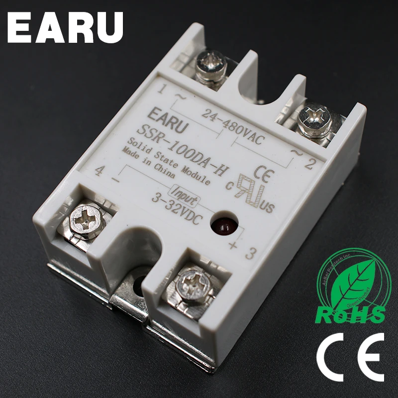 Solid State Relay SSR-100DA-H 100A SSR 100DA-H 3-32V DC TO 90-480V AC solid state Resistance Regulator
Solid State Relay SSR-100DA-H 100A SSR 100DA-H 3-32V DC TO 90-480V AC solid state Resistance Regulator