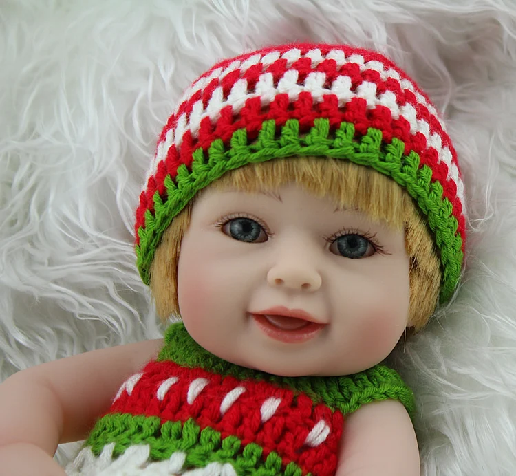 NPKDOLL Reborn Baby Doll виниловая кукла со смайликом для новорожденных девочек 10 дюймов
