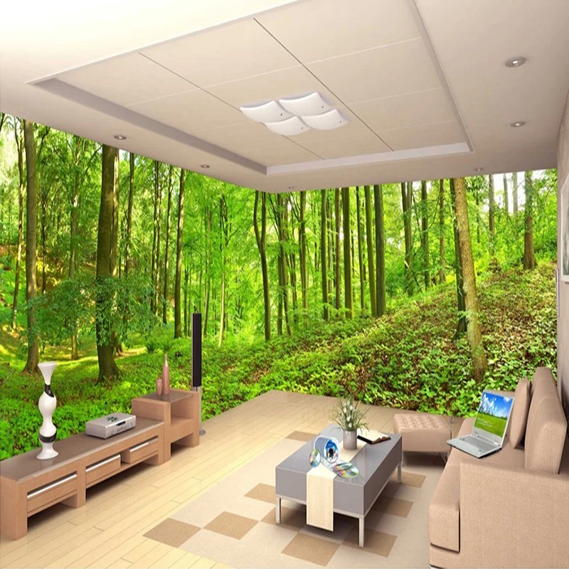 Custom 3D Three-dimensional Mural Wallpaper Living Room Bedroom Sofa TV Background Wallpaper Green Trees Forest Photo Wallpaper
Custom 3D Three-dimensional Mural Wallpaper Living Room Bedroom Sofa TV Background Wallpaper Green Trees Forest Photo Wallpaper