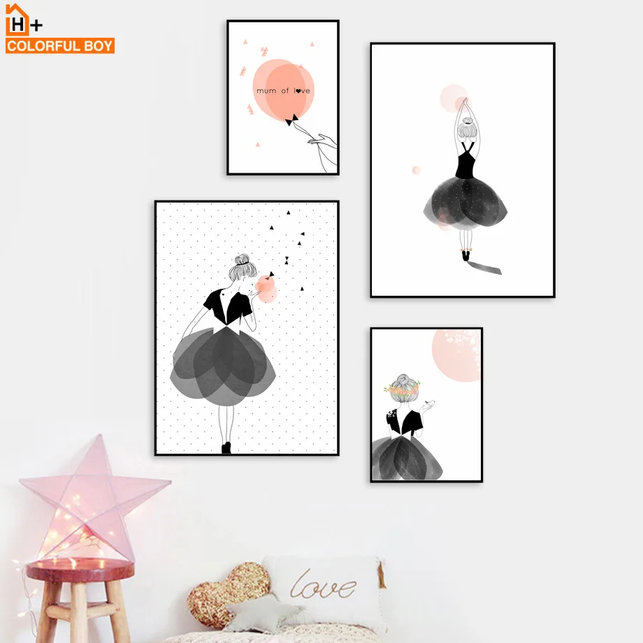 Ballet Girl Balloon Dream Wall Art Canvas Painting Nordic Posters And Prints Cartoon Wall Pictures For Girl Baby Kids Room Decor
Ballet Girl Balloon Dream Wall Art Canvas Painting Nordic Posters And Prints Cartoon Wall Pictures For Girl Baby Kids Room Decor