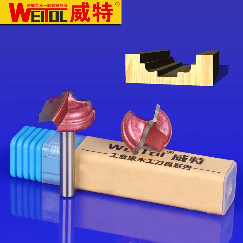 WeiTol 4pcs 6mm shank red Classical roman ogee CNC Engraving Router Bit Trimmer Chamfer Carving Tool round bit
WeiTol 4pcs 6mm shank red Classical roman ogee CNC Engraving Router Bit Trimmer Chamfer Carving Tool round bit