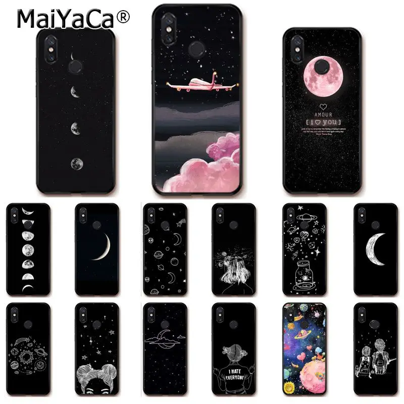 MaiYaCa black with white moon stars space astronaut PhoneCase for Xiaomi Redmi8 4X 6A S2 7A 6A Redmi 5 5Plus Note5 7 Note8Pro
MaiYaCa black with white moon stars space astronaut PhoneCase for Xiaomi Redmi8 4X 6A S2 7A 6A Redmi 5 5Plus Note5 7 Note8Pro