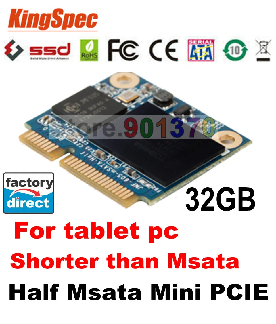 

Kingspec Shorter Half MSATA SATA III 512GB SSD Disk Hard Drive HDD 3cmX2.35cm 2-Channel For Asus SAMSUNG TOSIBA SanDisk
