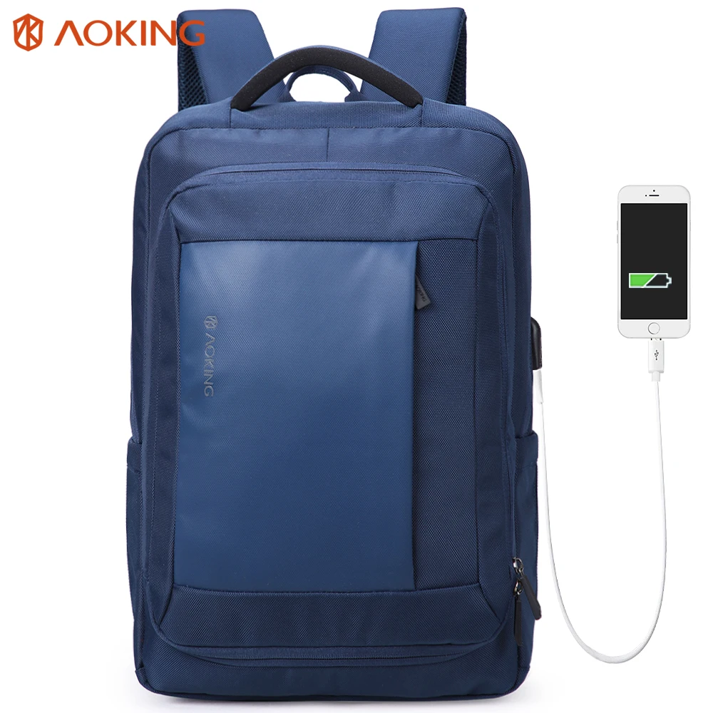 Aoking Fashion Men Bussiness Backpacks for Laptop 15.6 " USB Port Large Capacity College Student backpack with Anti Theft Pocket
Aoking Fashion Men Bussiness Backpacks for Laptop 15.6 " USB Port Large Capacity College Student backpack with Anti Theft Pocket