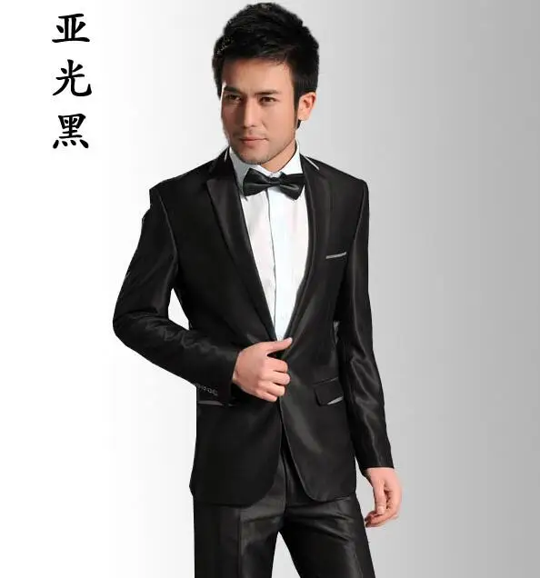 

Chorus mariage groom wedding suits for men blazer boys prom suits fashion slim masculino latest coat pant designs black business