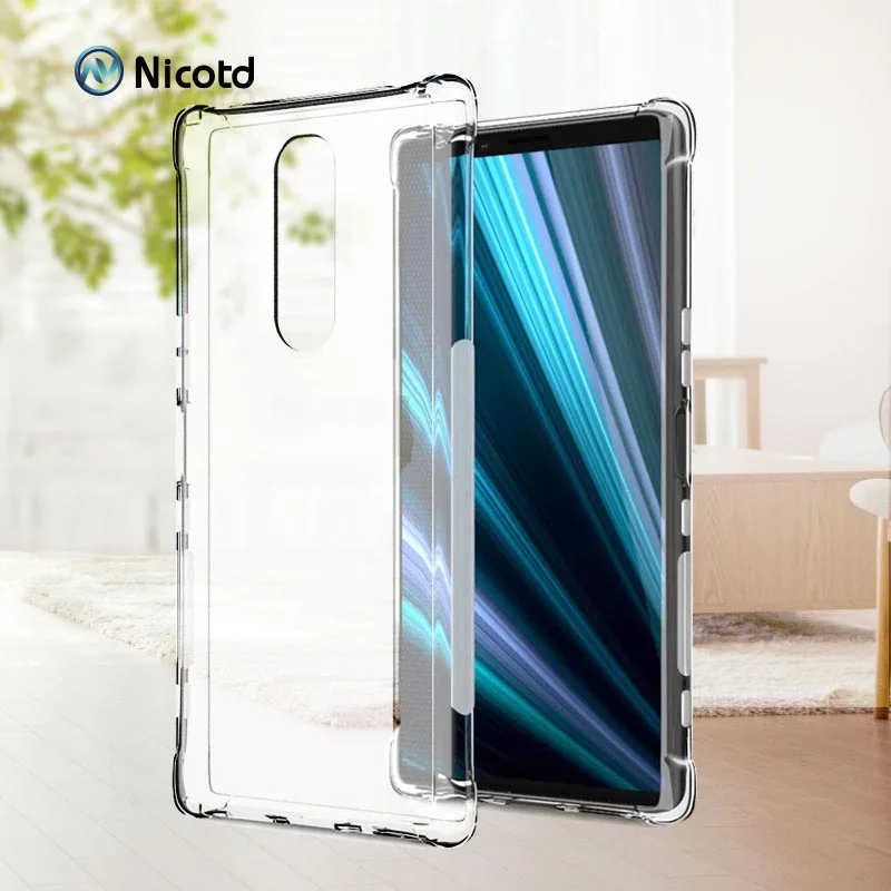 TPU Silicone Case For Sony Xperia 1 10 plus L3 Ultra thin Clear Transparent Phone back cover for Sony Xperia XZ3 XZ2 XZ XZ1 XA1
TPU Silicone Case For Sony Xperia 1 10 plus L3 Ultra thin Clear Transparent Phone back cover for Sony Xperia XZ3 XZ2 XZ XZ1 XA1