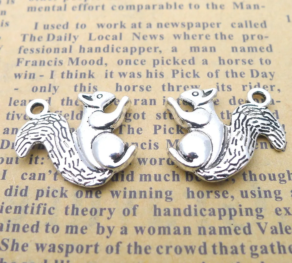 20pcs charm squirrel pendants 19x20mm 2.5g Tibetan Antique silver Handmade Europe Jewelry DIY alloy accessories
20pcs charm squirrel pendants 19x20mm 2.5g Tibetan Antique silver Handmade Europe Jewelry DIY alloy accessories