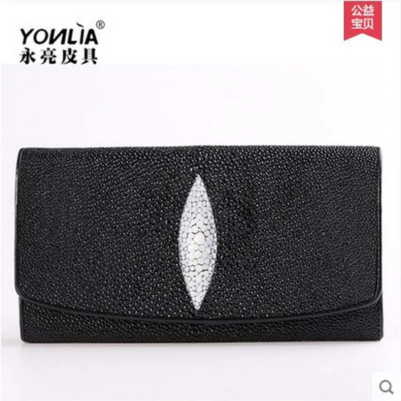 yongliang Thailand pearl fish skin men women wallet long genuine leather wallet devil fish wallet male and female General fund
yongliang Thailand pearl fish skin men women wallet long genuine leather wallet devil fish wallet male and female General fund