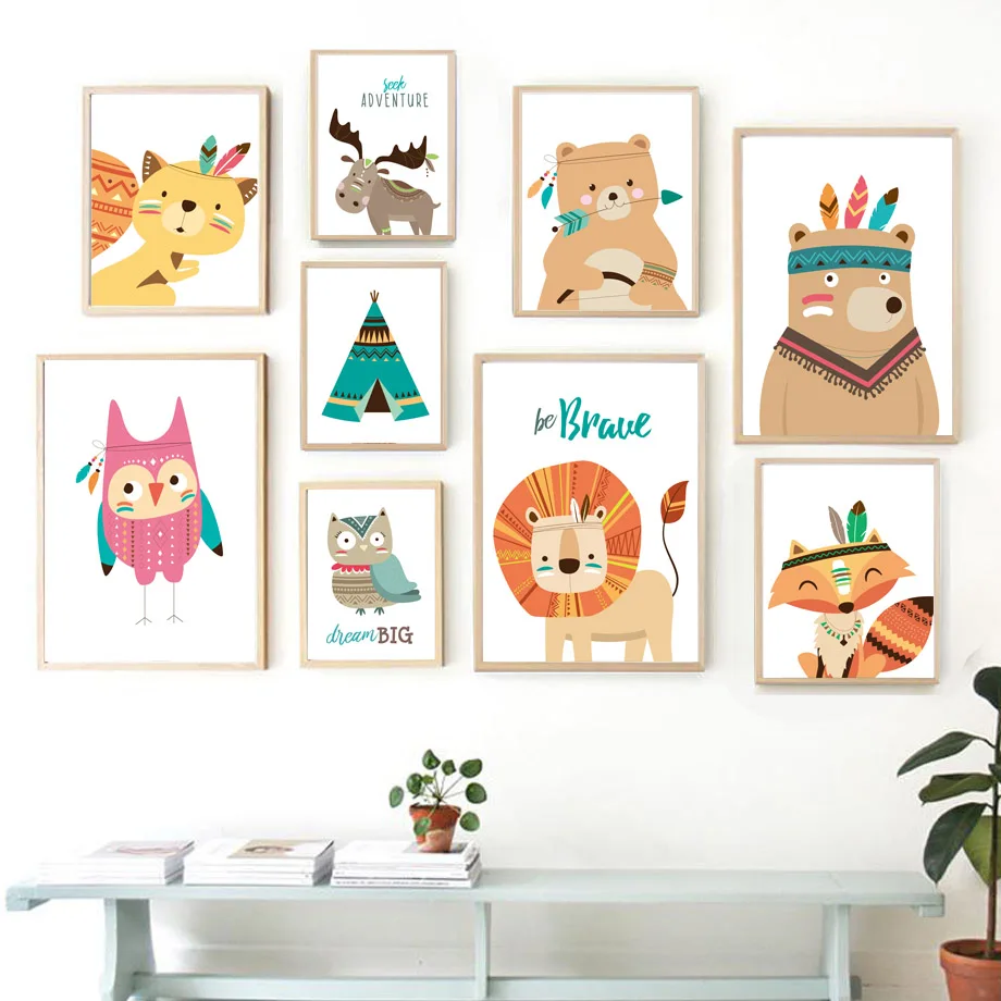 COLORFULBOY Modern Kawaii Animals Baby Dream Quotes Canvas Painting For Kids Room Nursery Wall Art Print Poster Decor No Frame
COLORFULBOY Modern Kawaii Animals Baby Dream Quotes Canvas Painting For Kids Room Nursery Wall Art Print Poster Decor No Frame