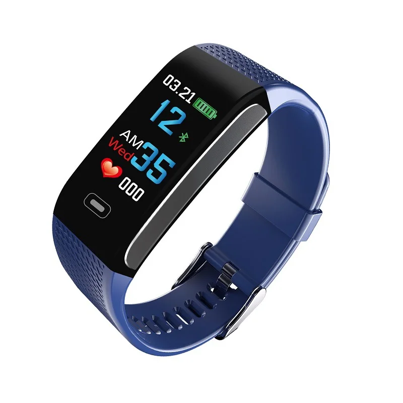 RIQUEZA CK18S Bluetooth Smart Bracelet Heart Rate Blood Pressure Monitor Band Color Screen Women Sport Fitness Tracker | Электроника