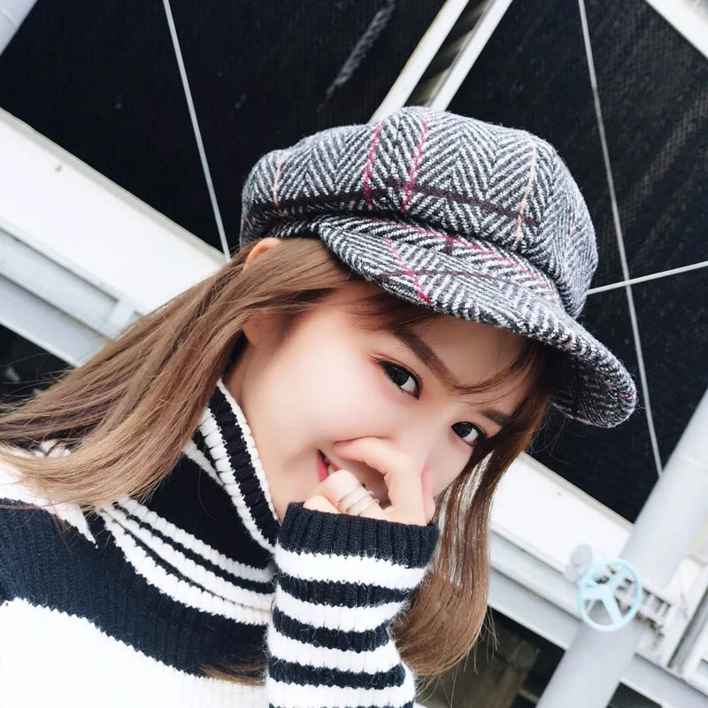 Autumn and winter new style hat ladies duck tongue beret fashionable versatile painter hat Newsboy Caps Black Grey Beret Hats
Autumn and winter new style hat ladies duck tongue beret fashionable versatile painter hat Newsboy Caps Black Grey Beret Hats