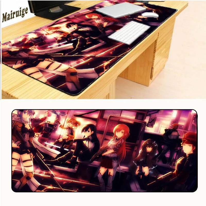 Mairuige Free Shipping Sword Art Online Big Super Mouse Pad 900*400 * 2mm and 700* 300*2mm with Edge Lock for Desktop and Laptop
Mairuige Free Shipping Sword Art Online Big Super Mouse Pad 900*400 * 2mm and 700* 300*2mm with Edge Lock for Desktop and Laptop
