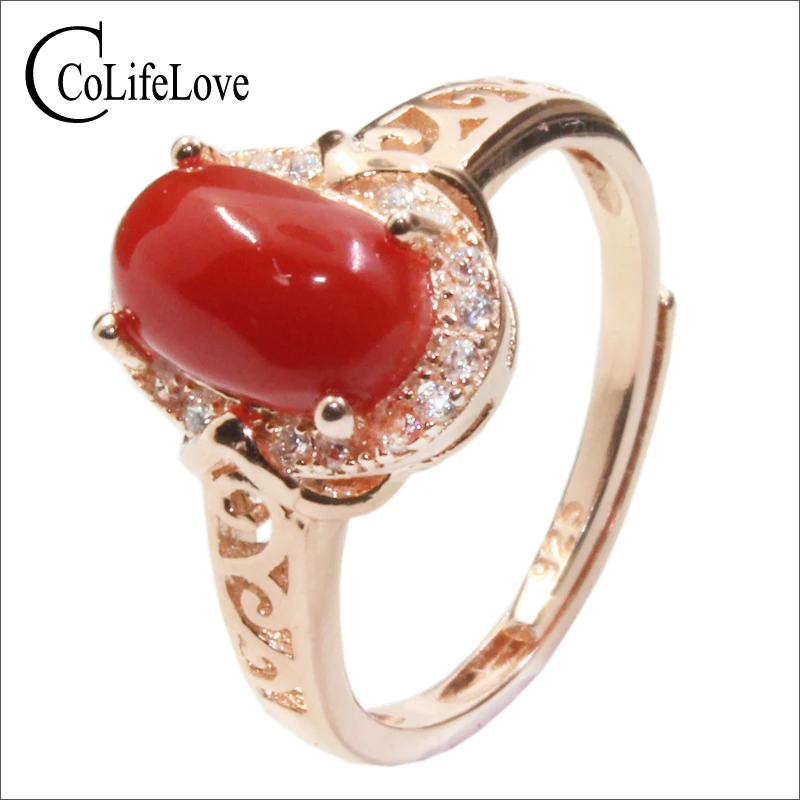 CoLife Jewelry Vintage 925 Silver Red Coral Ring for Woman 6mm*8mm Natural Precious Coral Ring Sterling Silver Coral Jewelry
CoLife Jewelry Vintage 925 Silver Red Coral Ring for Woman 6mm*8mm Natural Precious Coral Ring Sterling Silver Coral Jewelry