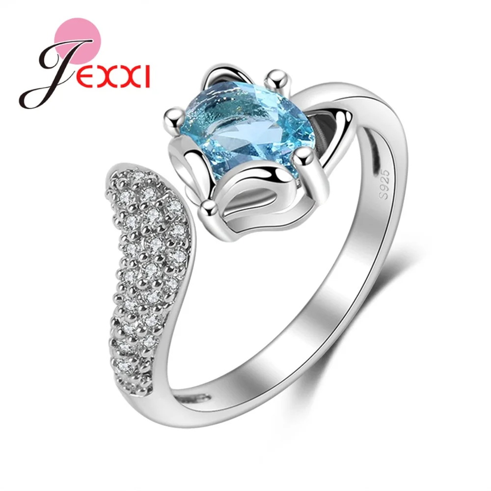 New Hot Unique Fox Open Rings for Women Girls Fashion Animal 925 Sterling Silver Jewelry for Party Green/Blue Option
New Hot Unique Fox Open Rings for Women Girls Fashion Animal 925 Sterling Silver Jewelry for Party Green/Blue Option