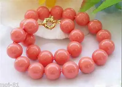Genuine 10mm South Sea Coral Color Shell Pearl Round Beads Necklace 18'' AAA style Fine Noble real Natural free shipping
Genuine 10mm South Sea Coral Color Shell Pearl Round Beads Necklace 18'' AAA style Fine Noble real Natural free shipping