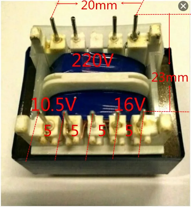 Midea water heater power transformer EI41-26504902X 220V/16V40mA 10.5V450mA
Midea water heater power transformer EI41-26504902X 220V/16V40mA 10.5V450mA