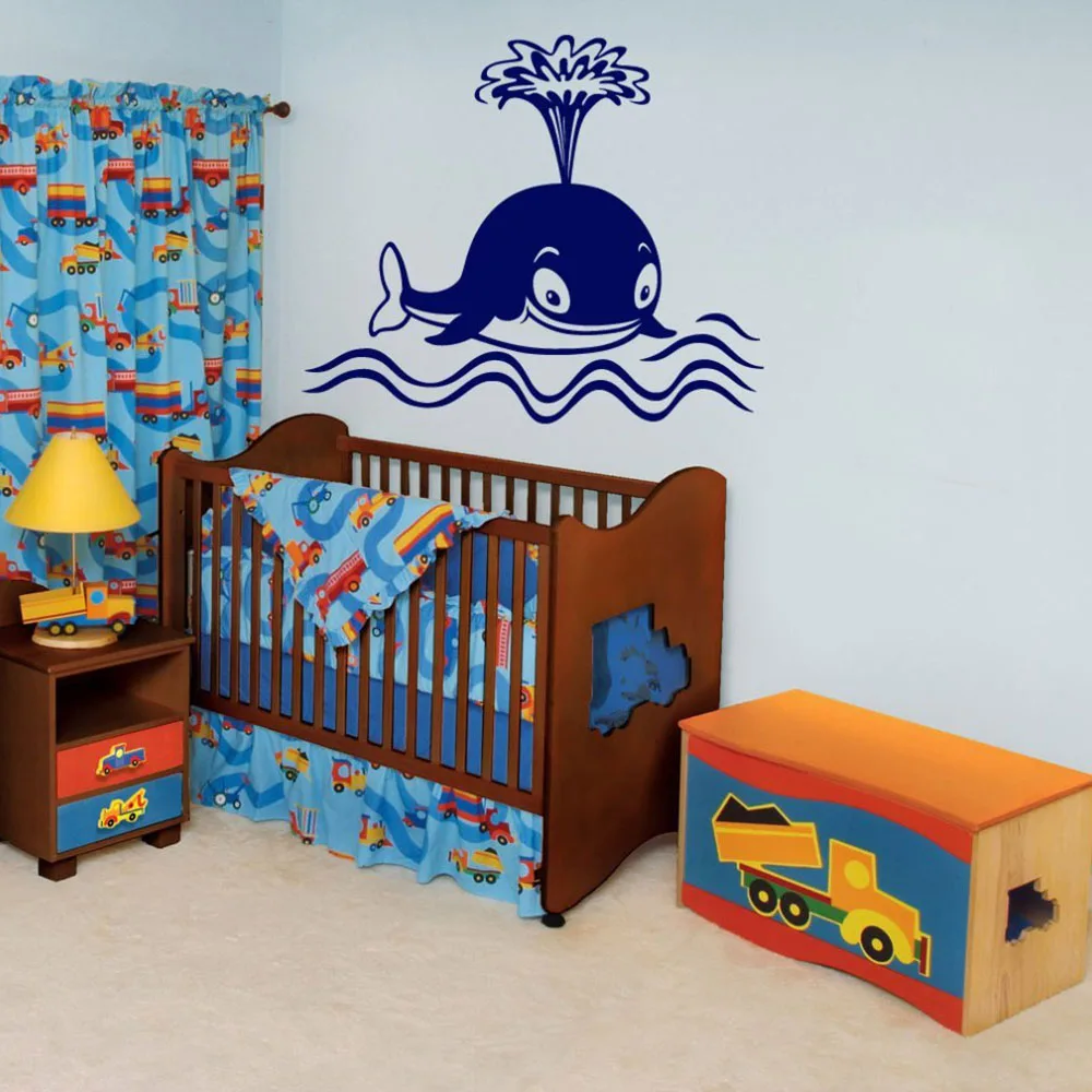Whale Fish Nursery Cartoon Wall Vinyl Sticker Decals Mural Room Design Pattern Decal for Kids Room Boys Girls Room Decor D565
Whale Fish Nursery Cartoon Wall Vinyl Sticker Decals Mural Room Design Pattern Decal for Kids Room Boys Girls Room Decor D565