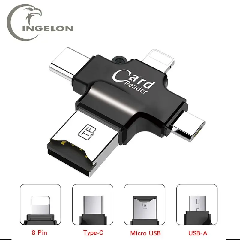 3 in 1 Type C to Micro SD TF Adapter OTG Cardreader Smart Memory Card Reader For iPhone iPad HUAWEI SAMSUNG Galaxy 4 in 1 reader
3 in 1 Type C to Micro SD TF Adapter OTG Cardreader Smart Memory Card Reader For iPhone iPad HUAWEI SAMSUNG Galaxy 4 in 1 reader