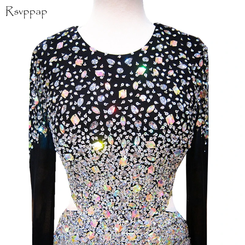 Long Evening Dress 2021 Mermaid Style Scoop Long Sleeve Luxury Beaded Crystals Floor Length Women Black Formal Evening Dresses
Long Evening Dress 2021 Mermaid Style Scoop Long Sleeve Luxury Beaded Crystals Floor Length Women Black Formal Evening Dresses