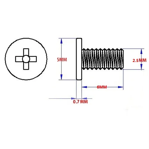 500pcs/Lot M2.5*6 2.5x6MM Thin flat head philips machine screw phone screws Electronic screws fasteners steel black zinc plated
500pcs/Lot M2.5*6 2.5x6MM Thin flat head philips machine screw phone screws Electronic screws fasteners steel black zinc plated