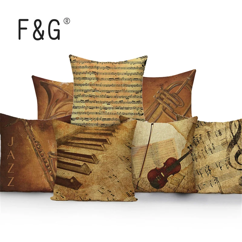 Vintage Musicians Pillow Cover Home Decorative High Quality Soft Seat Car Cushion Covers Linen Speaker Suit Cushion Almohada
Vintage Musicians Pillow Cover Home Decorative High Quality Soft Seat Car Cushion Covers Linen Speaker Suit Cushion Almohada