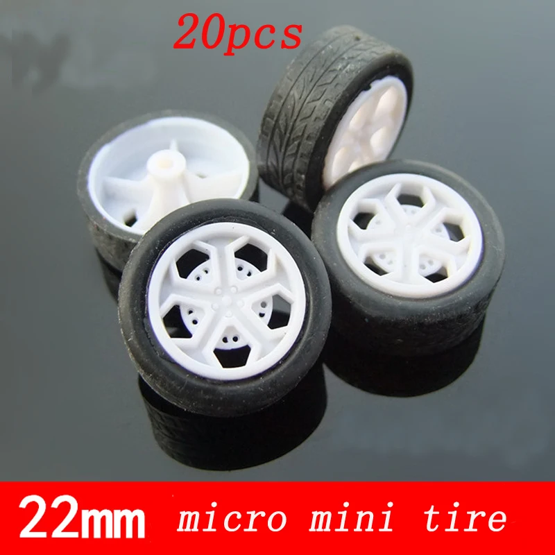 20pcs 222A Rubber Mini Tires White Wheel Rim Hub for DIY RC Model Cars Outer Dia 22mm Tire with 2mm Shaft Hole Wheels Tyre
20pcs 222A Rubber Mini Tires White Wheel Rim Hub for DIY RC Model Cars Outer Dia 22mm Tire with 2mm Shaft Hole Wheels Tyre