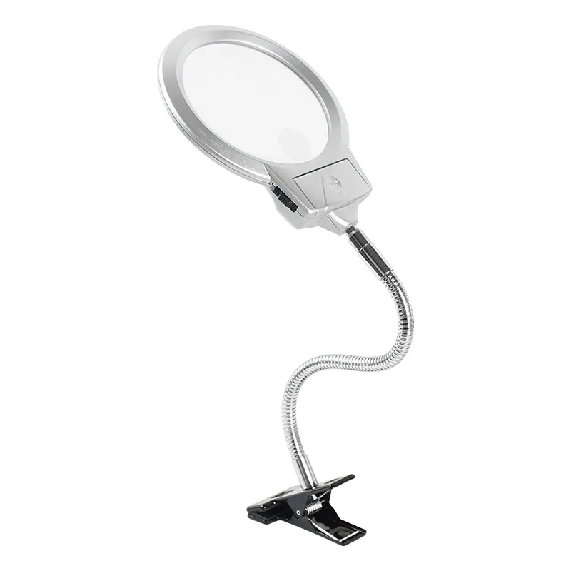 AOMEKIE 2X/5X Magnifier with Metal Clip Adjustable Hose 2 LED Illumination Desk Lamp Magnifying Glass for Reading Repair
AOMEKIE 2X/5X Magnifier with Metal Clip Adjustable Hose 2 LED Illumination Desk Lamp Magnifying Glass for Reading Repair