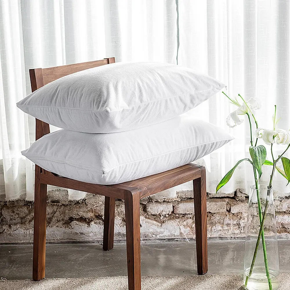 Standard 21*27"(54*69cm) Terry Waterproof Allerzip Pillow Protector Pillowcase for Bed Bug and Bed Wetting
Standard 21*27"(54*69cm) Terry Waterproof Allerzip Pillow Protector Pillowcase for Bed Bug and Bed Wetting