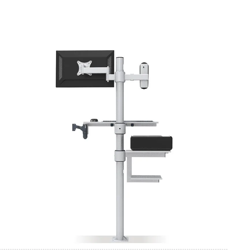 Customized Multifunctional Keyboard Tray Monitor Printer Webcam Cash Register Mount Floor Stand
Customized Multifunctional Keyboard Tray Monitor Printer Webcam Cash Register Mount Floor Stand