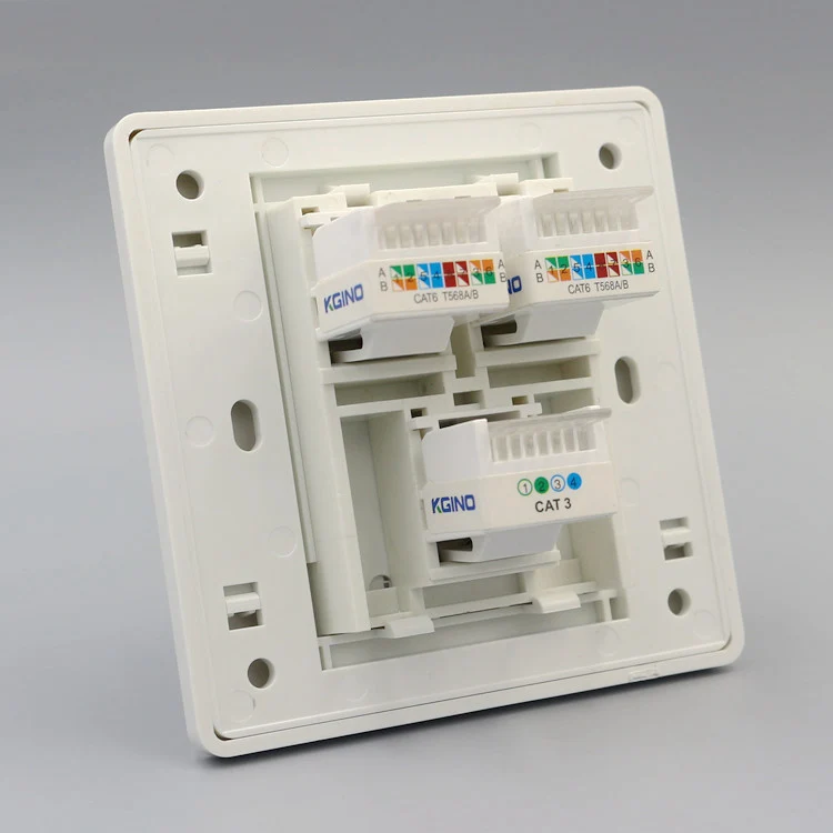 Настенная розетка, Двойная сеть LAN RJ45 Cat6 и RJ11 Cat3, телефонная розетка, панель, лицевая панель
Настенная розетка, Двойная сеть LAN RJ45 Cat6 и RJ11 Cat3, телефонная розетка, панель, лицевая панель