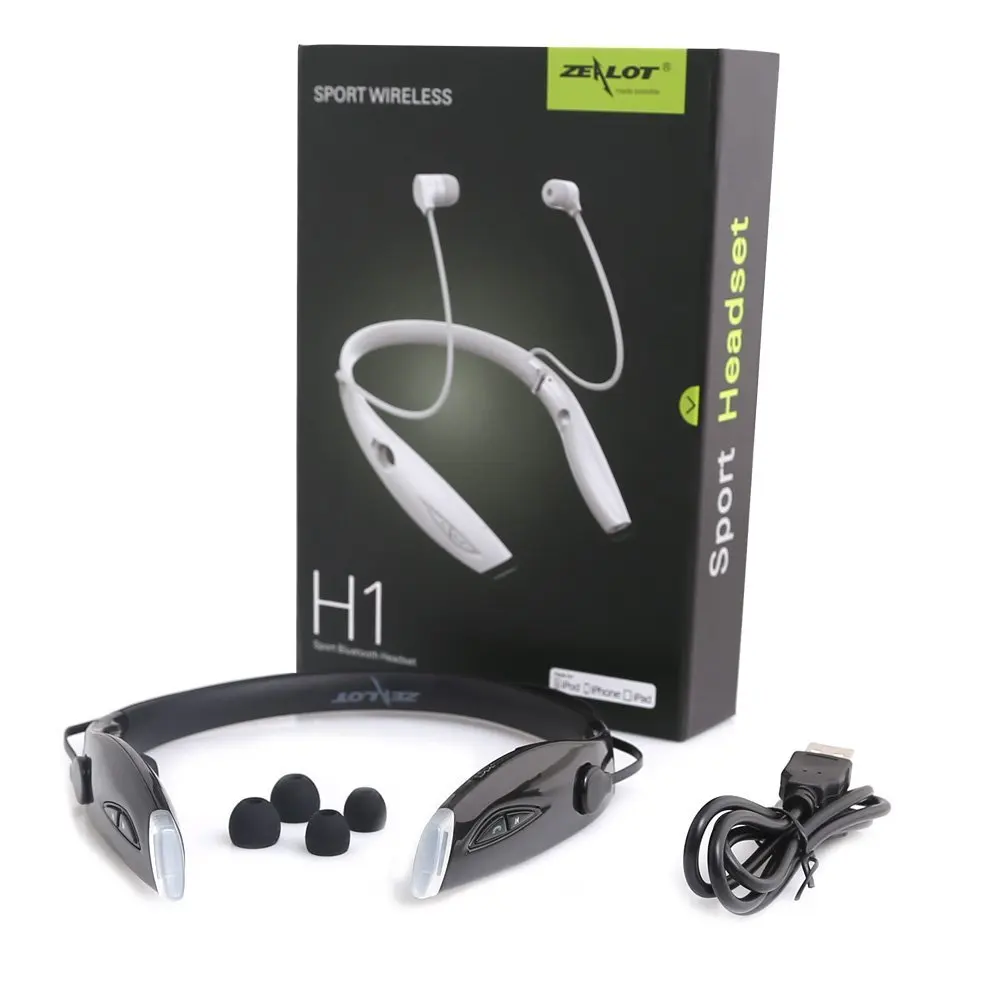 ZEALOT H1 Bluetooth Earphone Sports Neckband Wireless Headset Sweatproof Foldable with Mic for iphone & android
ZEALOT H1 Bluetooth Earphone Sports Neckband Wireless Headset Sweatproof Foldable with Mic for iphone & android