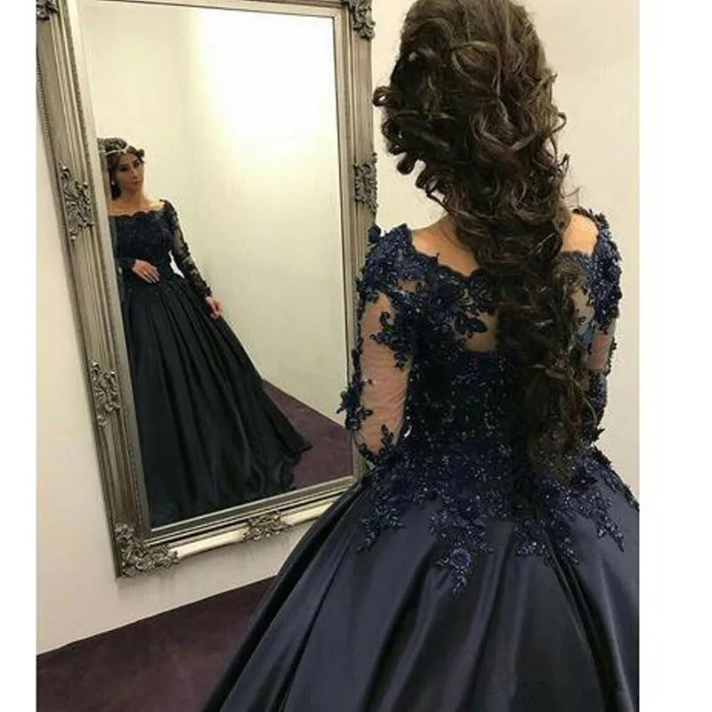 black Muslim Vintage Ball gown Wedding Dresses satin Long Sleeve beading Lace Bridal Gowns Wedding gown Vestido De Novia
black Muslim Vintage Ball gown Wedding Dresses satin Long Sleeve beading Lace Bridal Gowns Wedding gown Vestido De Novia