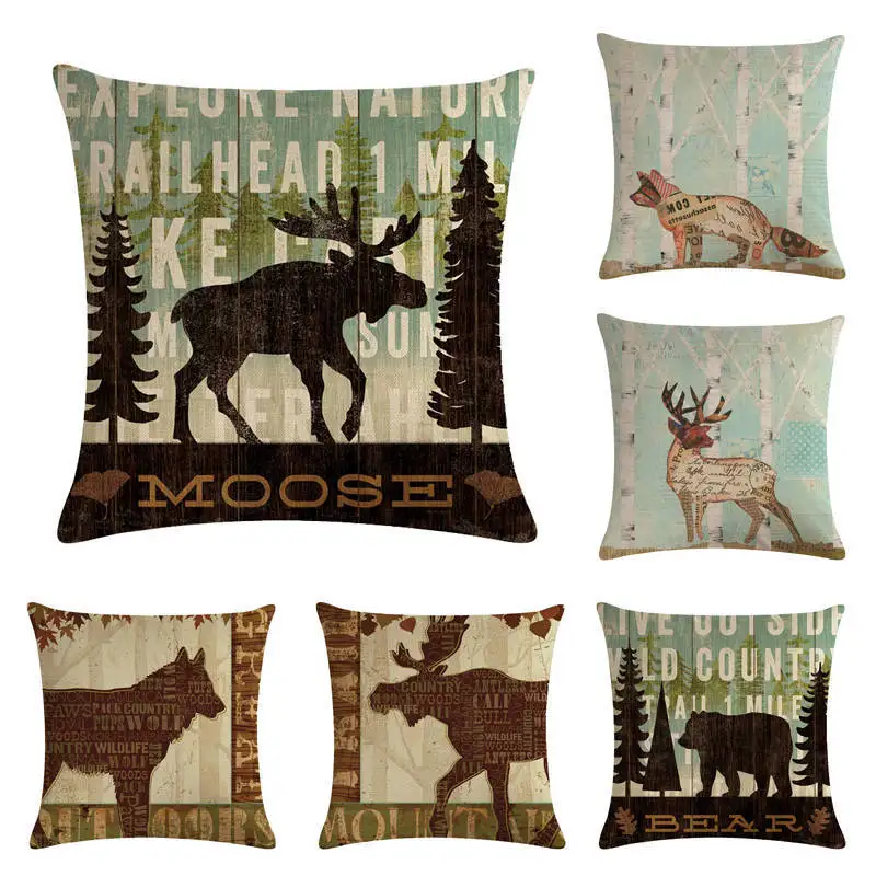 RUBYLOVE Animal Bear Series Flax Pillow Cover Automobile And Sofa Cushion Cover Home Decor
RUBYLOVE Animal Bear Series Flax Pillow Cover Automobile And Sofa Cushion Cover Home Decor
