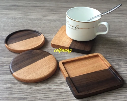 100pcs/lot FAST shipping Solid Wood Coffe Cup Coasters Beech and Black Walnut Spliced Drink Cup Pads Tea Heat Insulation Mat
100pcs/lot FAST shipping Solid Wood Coffe Cup Coasters Beech and Black Walnut Spliced Drink Cup Pads Tea Heat Insulation Mat