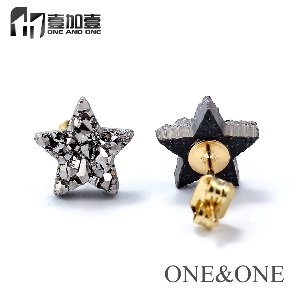 EYIKA Hot Sale Natural Druzy Stainless Steel Stud Earrings Women Jewelry Heart/Star/Triangle/Square/Oval Delicate Earring 1 Pair
EYIKA Hot Sale Natural Druzy Stainless Steel Stud Earrings Women Jewelry Heart/Star/Triangle/Square/Oval Delicate Earring 1 Pair
