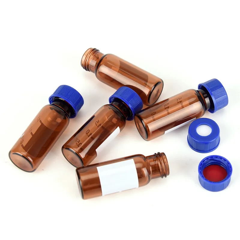 5Pcs 2ml Brown Plastic Lid Graduated Round Glass Reagent Bottle Blue Screw Cap Screw On Cover Graduation Sample Vials
5Pcs 2ml Brown Plastic Lid Graduated Round Glass Reagent Bottle Blue Screw Cap Screw On Cover Graduation Sample Vials