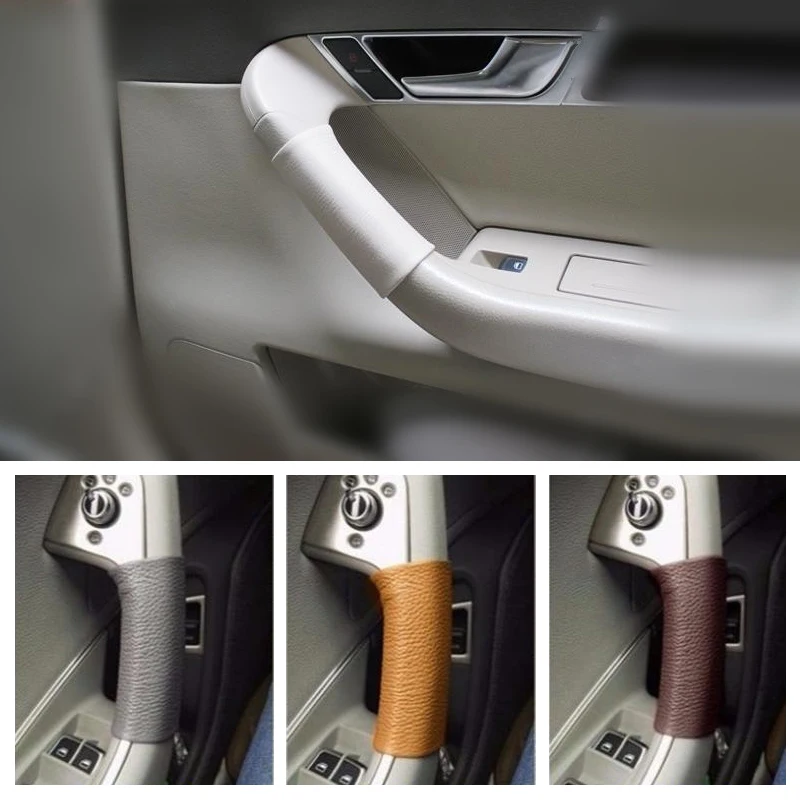 1pc Genuine Cow Leather Car Interior Door Handle Protective Cover Trim For Audi A6 C6 2005 2006 2007 2008 2009 2010 2011
1pc Genuine Cow Leather Car Interior Door Handle Protective Cover Trim For Audi A6 C6 2005 2006 2007 2008 2009 2010 2011