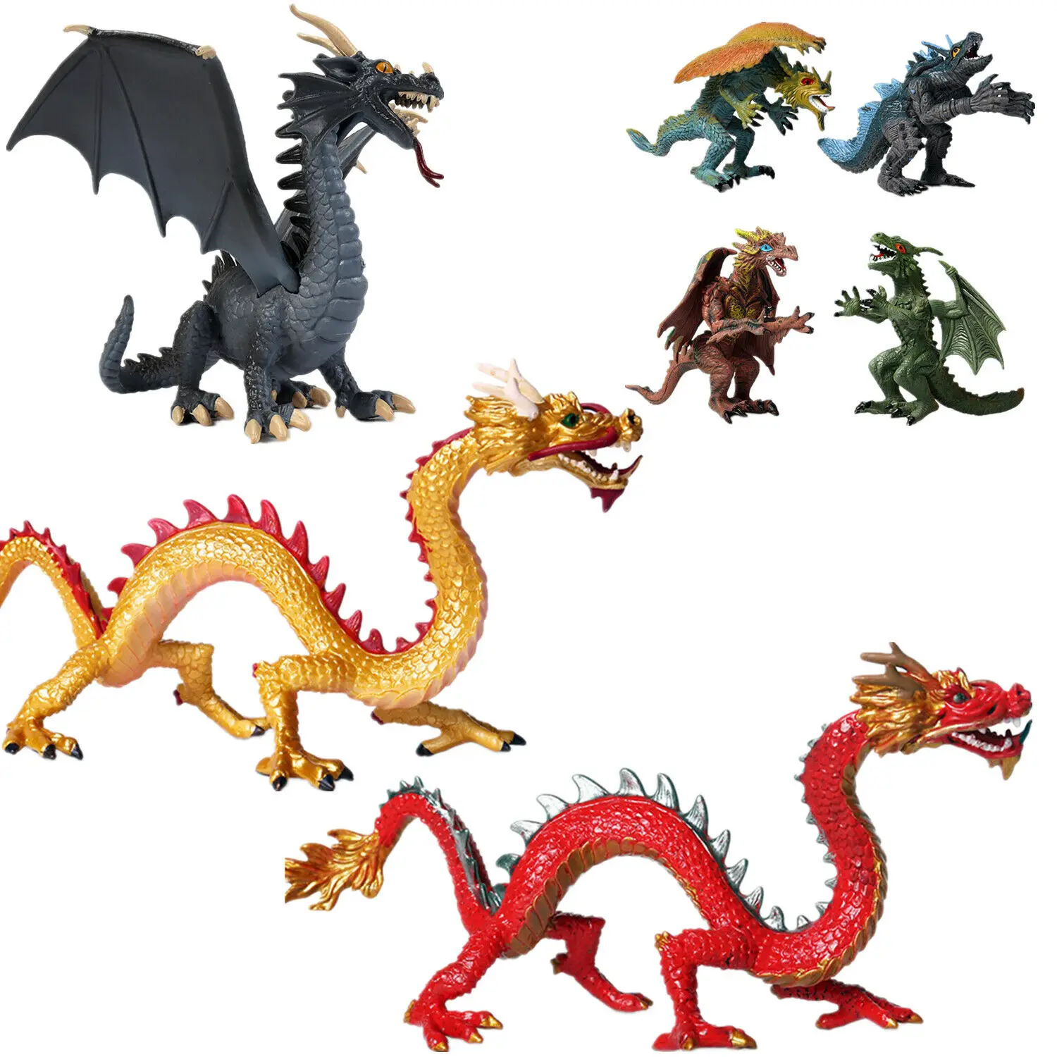 Western Chinese Dragon Smaug Dinosaur Figure Animal Model Toy Collector Adults Kids Gift Collection Science EducationHome Decor
Western Chinese Dragon Smaug Dinosaur Figure Animal Model Toy Collector Adults Kids Gift Collection Science EducationHome Decor