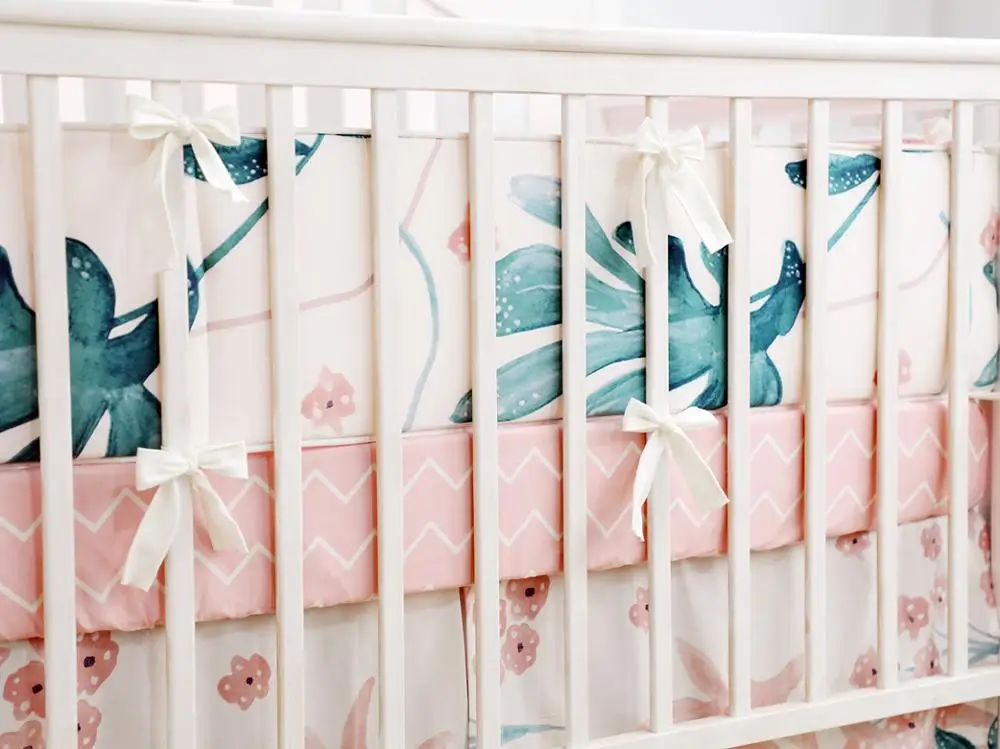 4 Pcs Baby Crib Bumpers Newborn Boy Girl’s Bed Bumper Pads Breathable Crib Protector(Watercolor)
4 Pcs Baby Crib Bumpers Newborn Boy Girl’s Bed Bumper Pads Breathable Crib Protector(Watercolor)