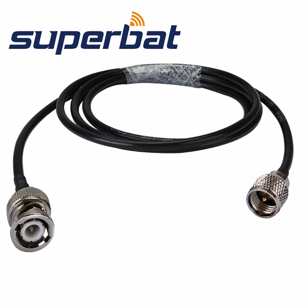 Superbat BNC штекер к мини-UHF ОТРЕЗОК кабеля в сборе KSR195 2 м для беспроводной |
