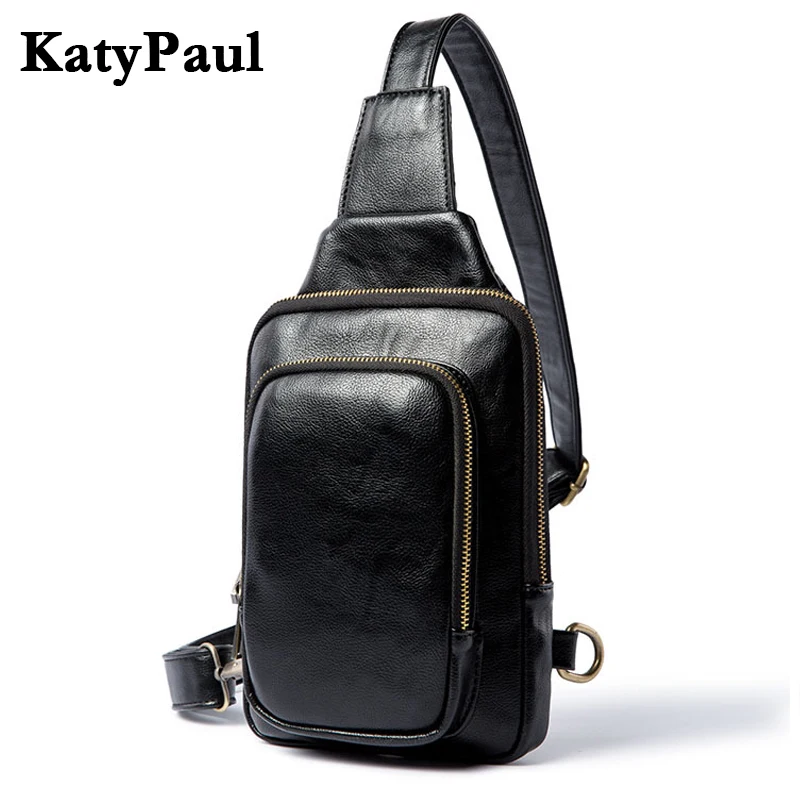 Высококачественная модная мужская нагрудная сумка KatyPaul противокражная деловая