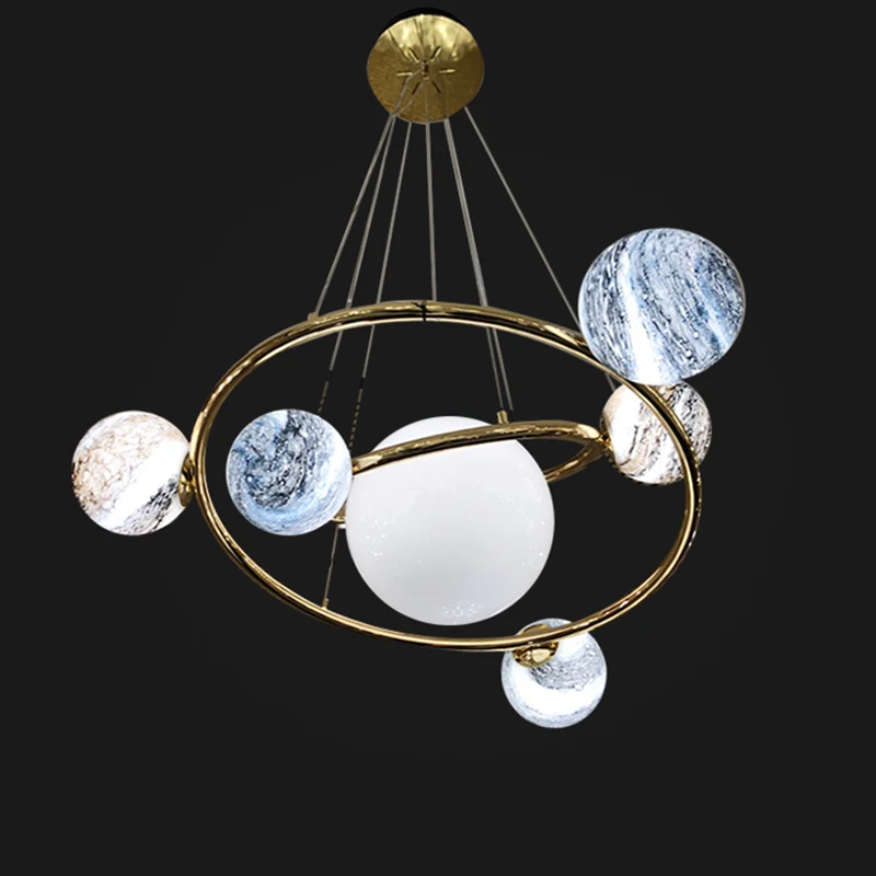 Wandering Earth Design Pendant Lights LED indoor fixtures Nordic hanging lamps Postmodern living room suspended luminaires
Wandering Earth Design Pendant Lights LED indoor fixtures Nordic hanging lamps Postmodern living room suspended luminaires