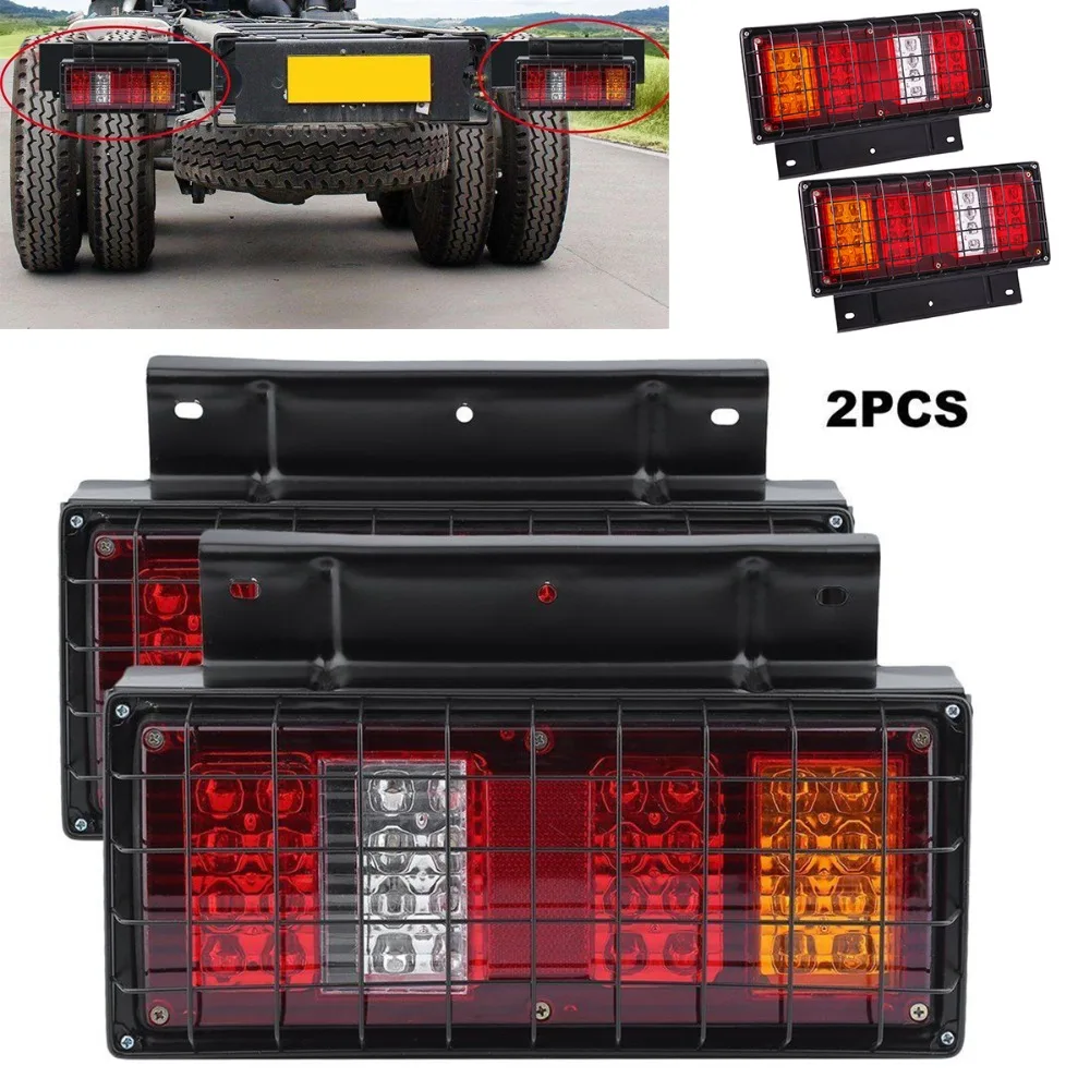 2x12V Iron frame net cover Car Truck LED Rear Tail Light Warning Lights turn signal Rear Lamp for Trailer Caravans UTE Campers
2x12V Iron frame net cover Car Truck LED Rear Tail Light Warning Lights turn signal Rear Lamp for Trailer Caravans UTE Campers