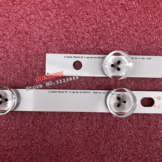 1set =8pcs(4A+4B) LED backlight bar forTV HC390DUN-VCFP1-21X 39LN5400 39LA6200 For LG innotek POLA 2.0 39"A/B type Rev0.0 New
1set =8pcs(4A+4B) LED backlight bar forTV HC390DUN-VCFP1-21X 39LN5400 39LA6200 For LG innotek POLA 2.0 39"A/B type Rev0.0 New