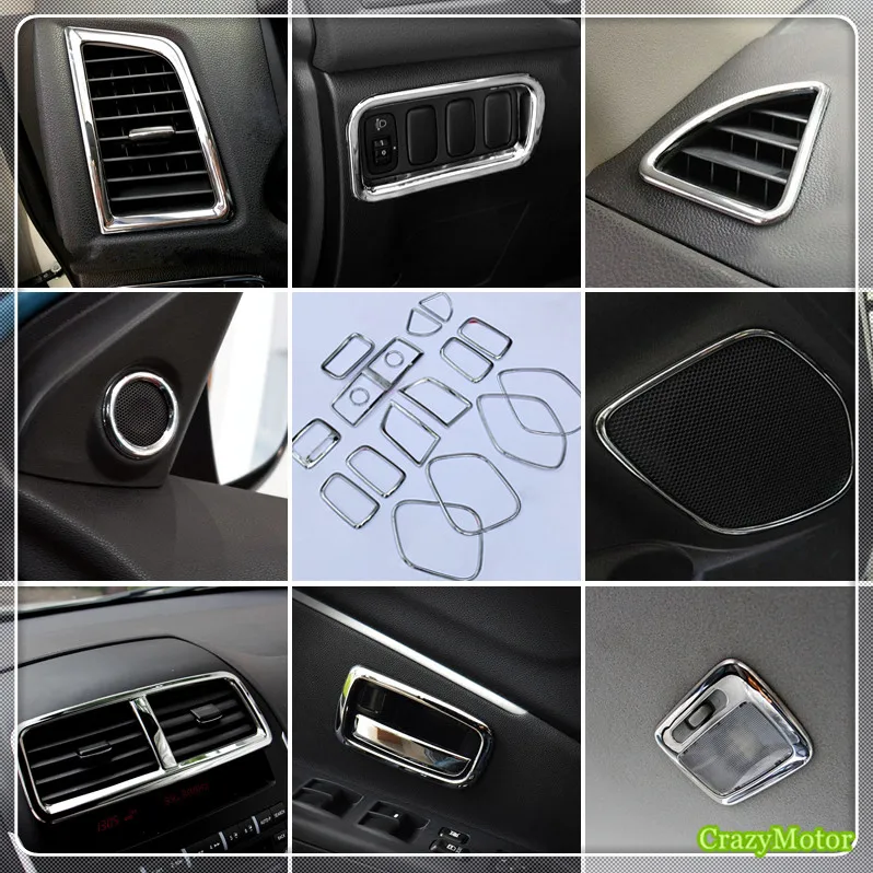 For Peugeot 4008 2012-2016 Chrome Interior A/C Air Outlet Vent Tweeter Speaker Reading Light Handle Cover Trim Kit Car Styling
For Peugeot 4008 2012-2016 Chrome Interior A/C Air Outlet Vent Tweeter Speaker Reading Light Handle Cover Trim Kit Car Styling