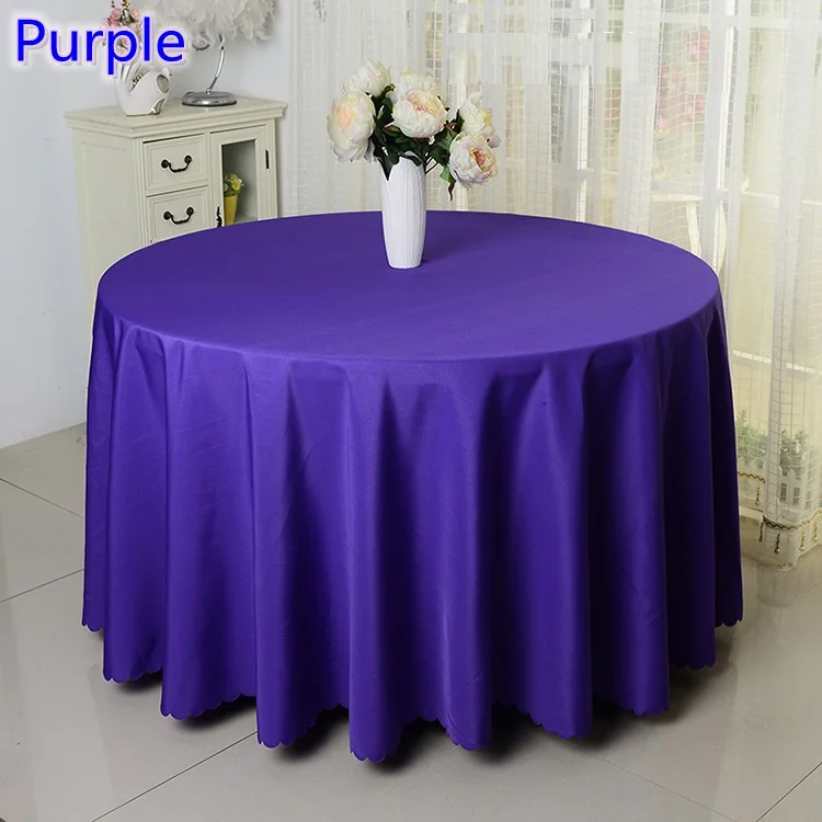 Purple Colour Polyester Table Cloth Table Cover Table Linen Round Table Decoration Wedding Hotel Show Party
Purple Colour Polyester Table Cloth Table Cover Table Linen Round Table Decoration Wedding Hotel Show Party