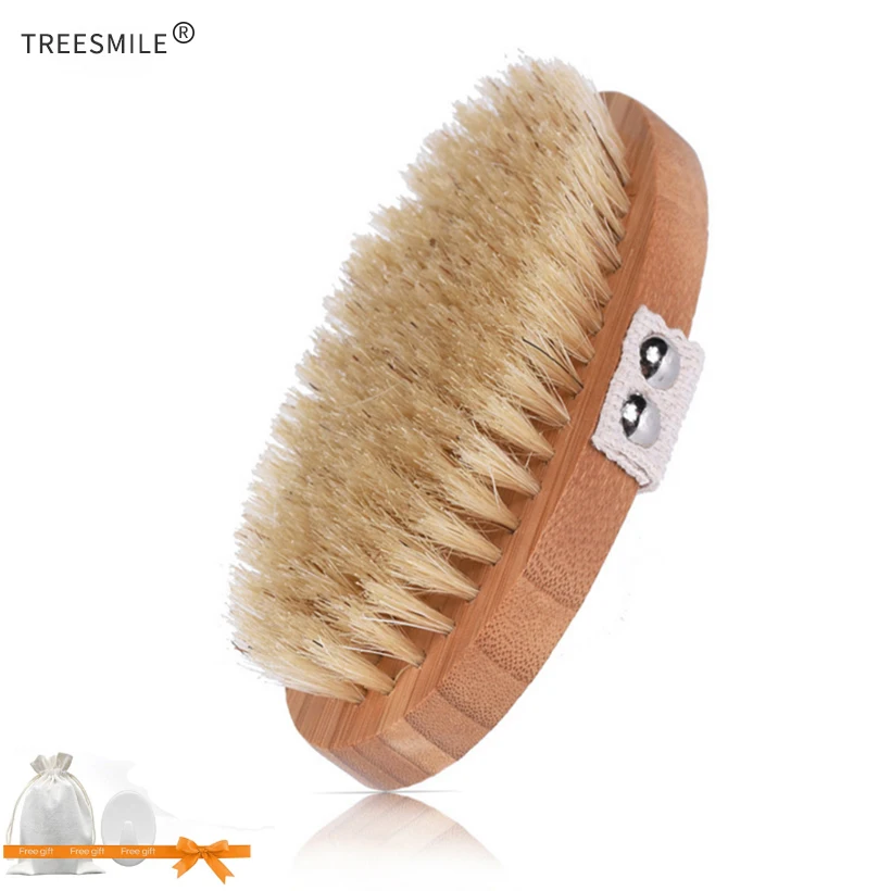 TREESMILE Oval Bath Brush Dry Natural Bristle Bath Brush Exfoliating Body Massage Dry Brush Bathing SPA Health Bath Brush D40
TREESMILE Oval Bath Brush Dry Natural Bristle Bath Brush Exfoliating Body Massage Dry Brush Bathing SPA Health Bath Brush D40